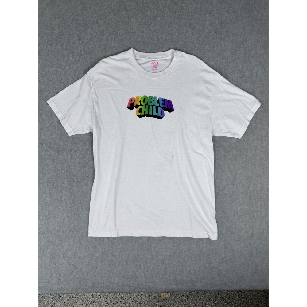 Golf Problem Child Rainbow T Shirt Tyler The Creator ss 2017 Drop Size L